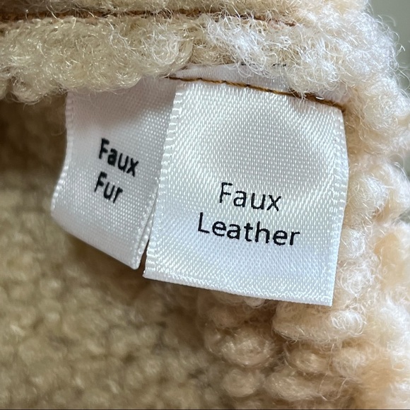 Chelsea & Theodore Faux Suede Shearling Jacket - Picture 9 of 10